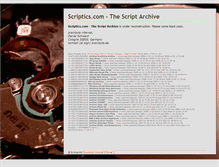 Tablet Screenshot of dev.scriptics.com